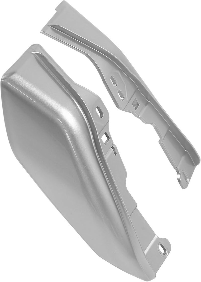 HR3 Custom Mid-Frame Air Deflectors Compatible with 2009-later Harley Road King Road Glide Street Glide Electra Glide Ultra Limited (Candy Red/Silver Honeycomb Fade) (Style #2) - Image 3